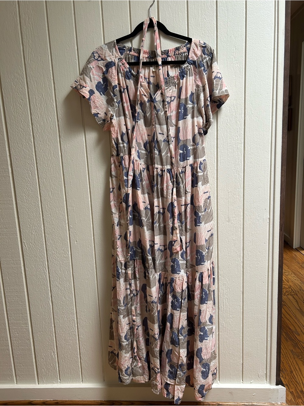 Mirth Vienna Maxi Dress in Reef in Shortcake - pink and blue floral